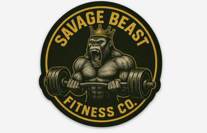 Savage Beast 3x3 Die-Cut Sticker – Dominate Your Space