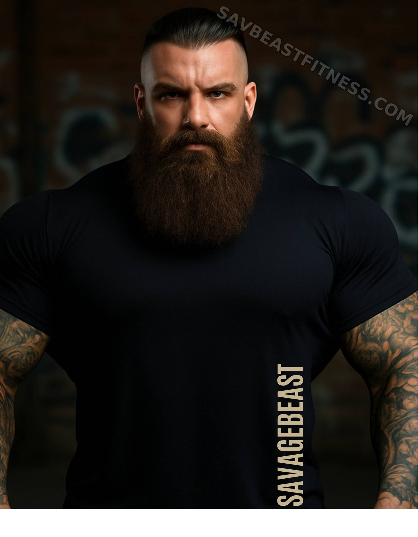 (Limited stock) Savage Beast Fitness Co. – OG. “Gorilla Grit” Tee (Front & Back Print) First Drop get them while they last