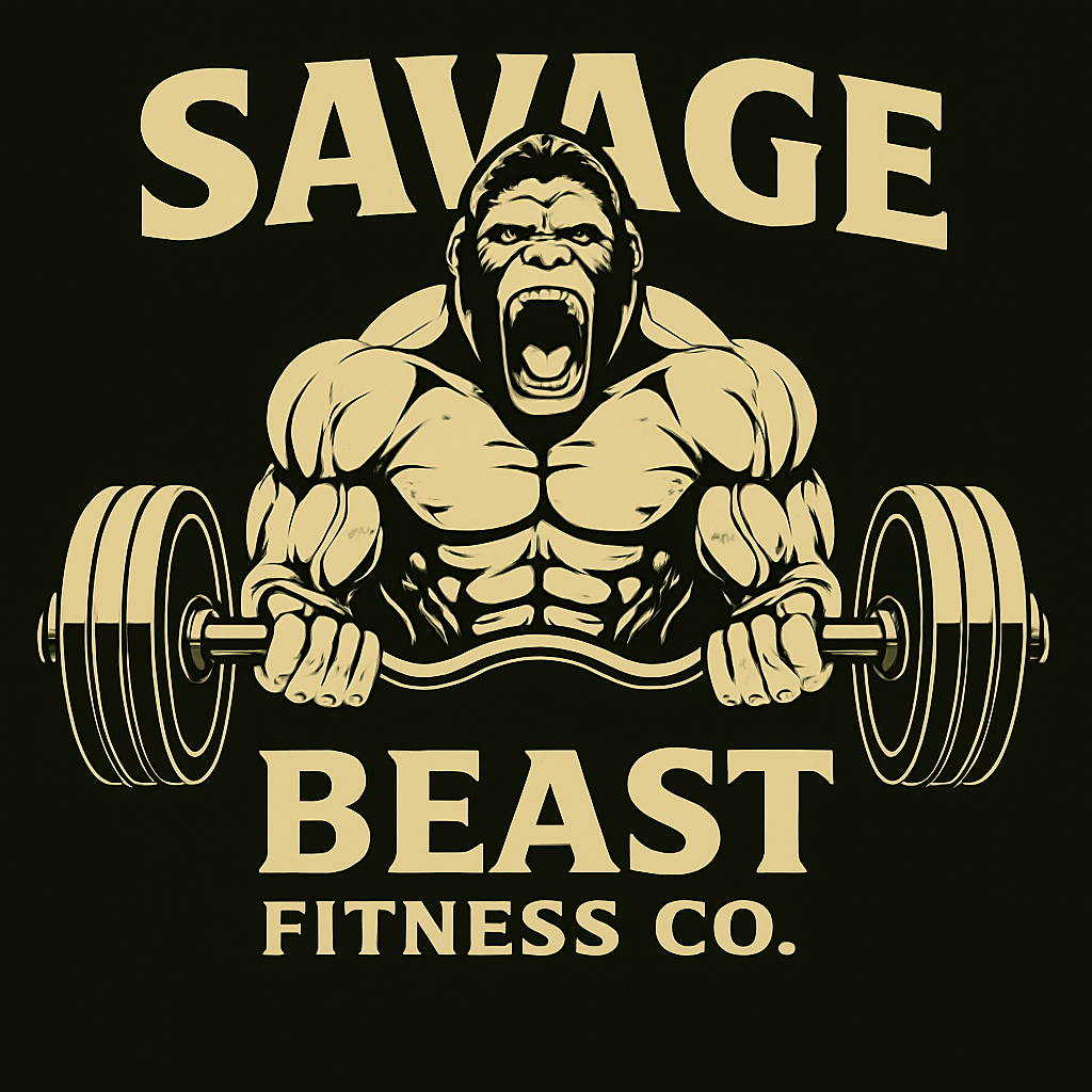 (Limited stock) Savage Beast Fitness Co. – OG. “Gorilla Grit” Tee (Front & Back Print) First Drop get them while they last
