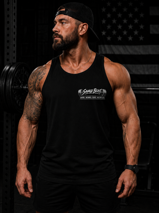 If Life Gets Heavy, Bench Press That Sh*t Tank Top | Savage Beast Fitness