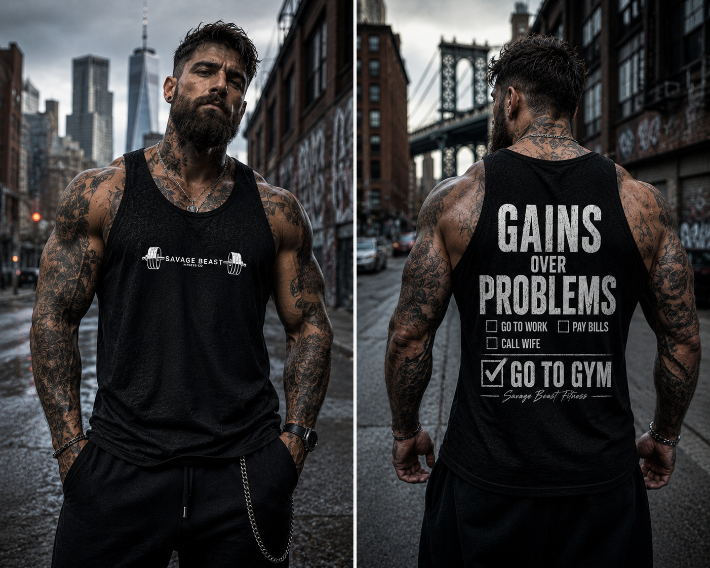 he “Gains Over Problems” Tank (Memorial Day Sale)
