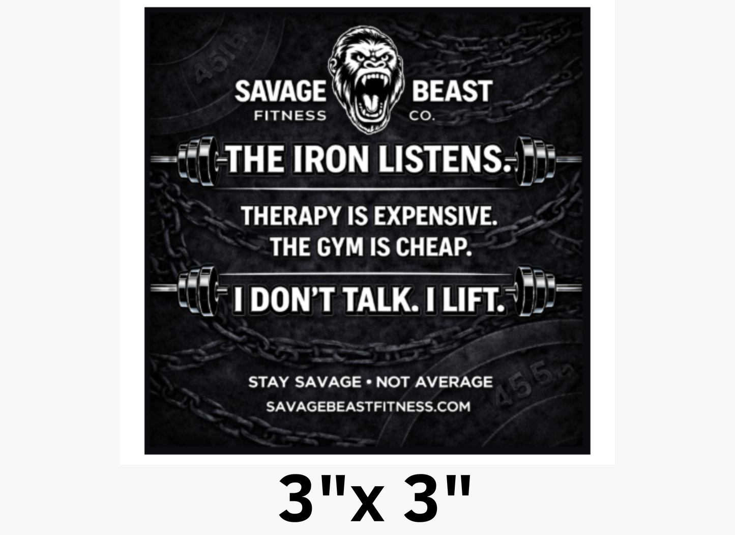 Gym Stickers Pack | Motivational Fitness Stickers – Savage Beast