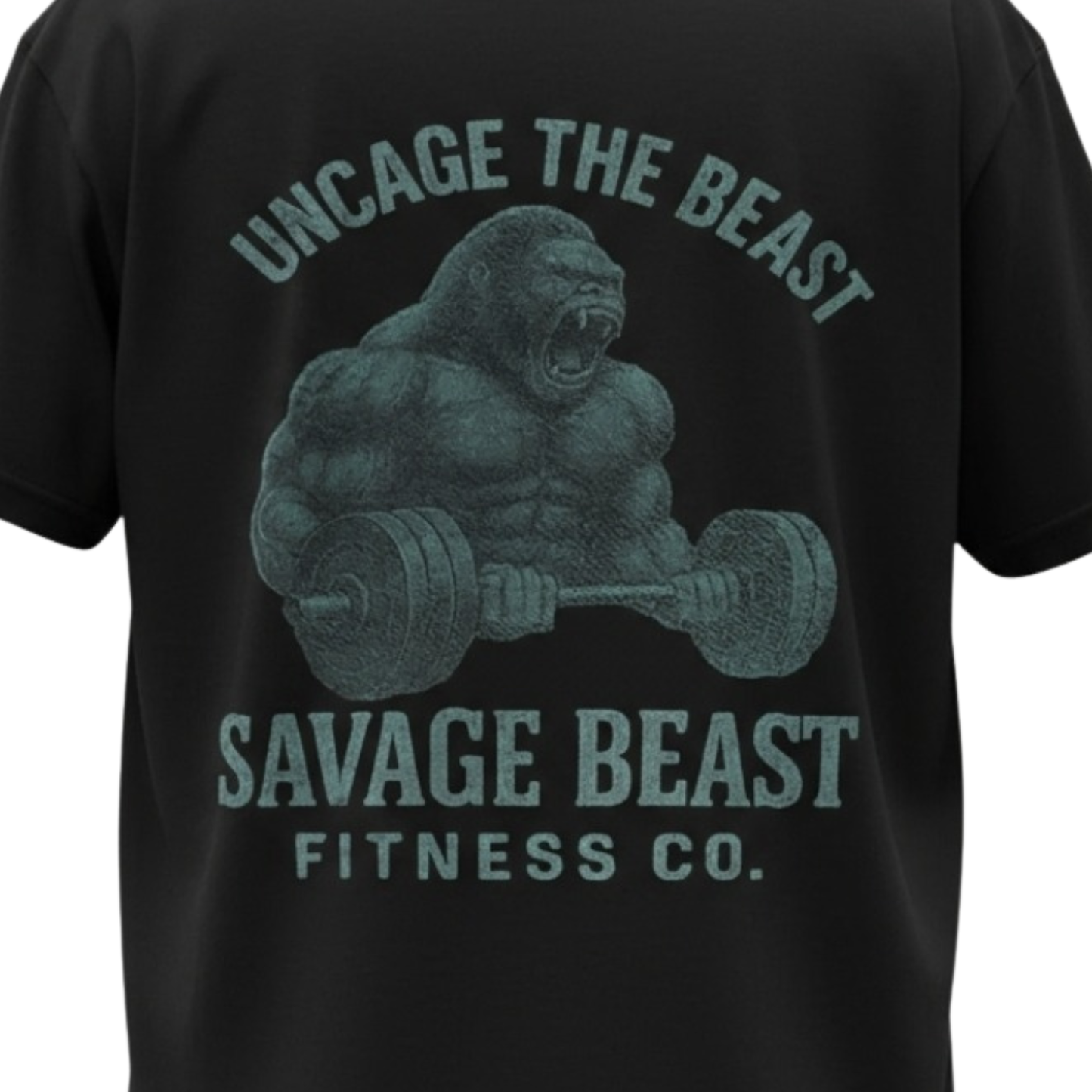 Men’s Gym T-Shirt | Blackout Workout Tee – Midnight Edition | Savage Beast (Memorial Day Sale)