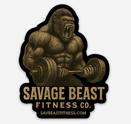 Savage Beast Gorilla--Die cut sticker Size: 2.4″ × 3″