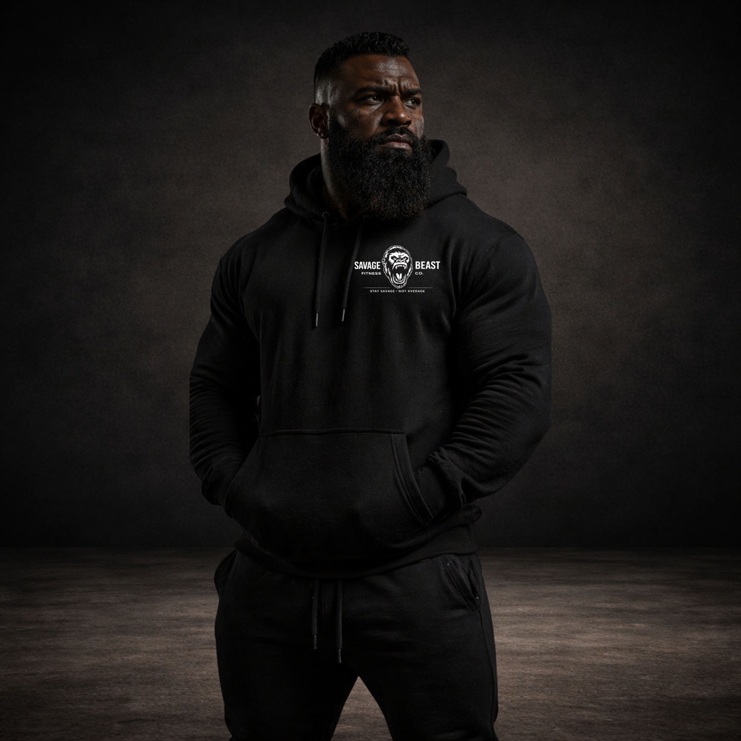 Savage Beast Hoodie (Iron Is My Therapy) (Memorial Day Sale)