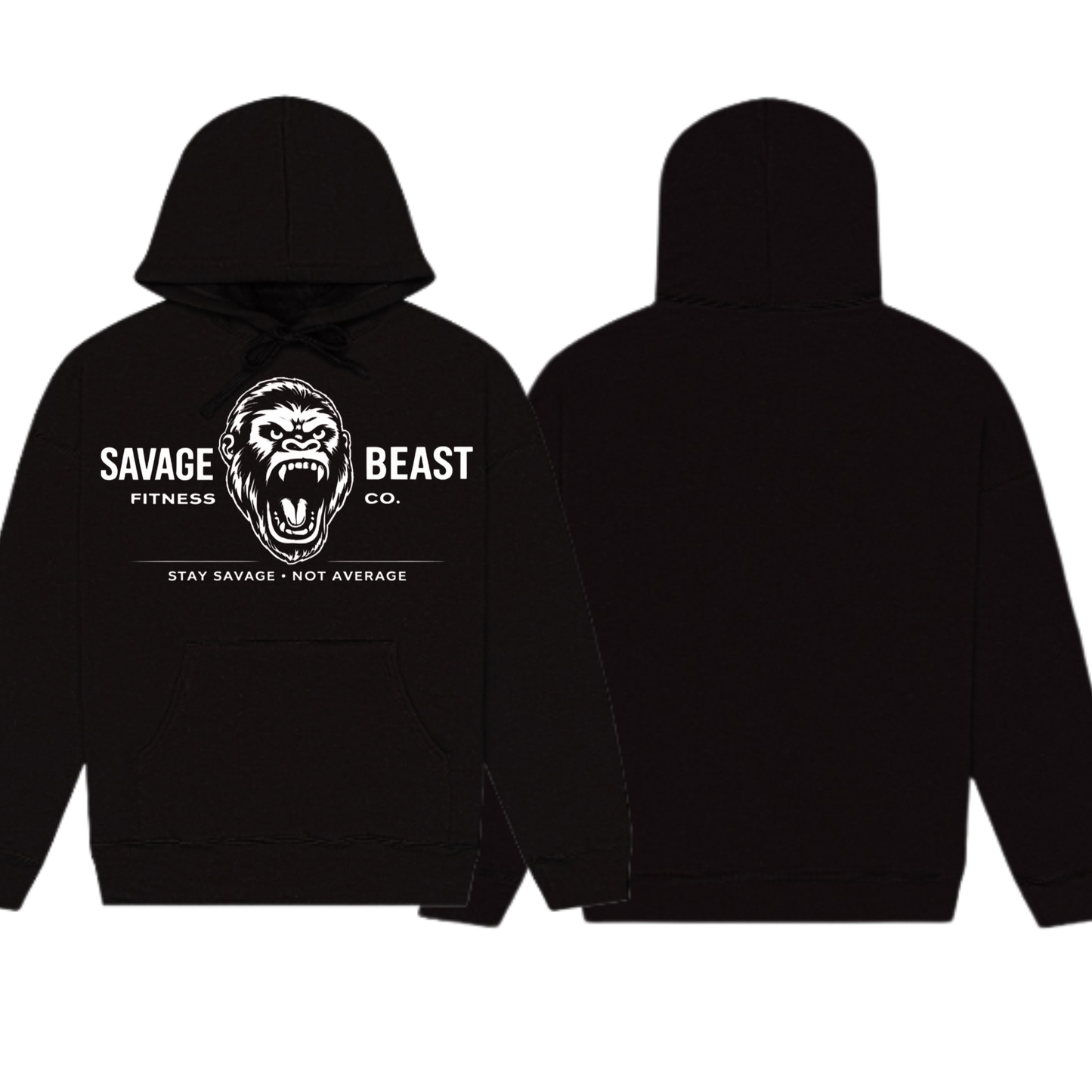 Men’s Gym Hoodie – Athletic Fit Workout Hoodie | Savage Beast (Memorial Day Sale)
