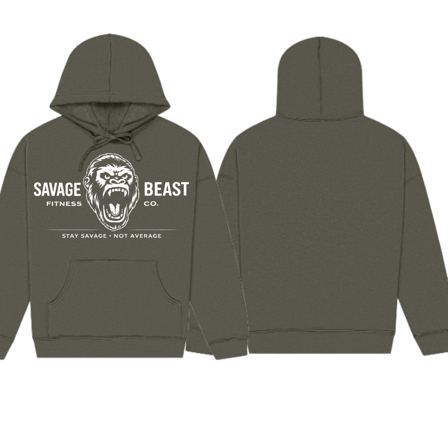 Men’s Gym Hoodie – Athletic Fit Workout Hoodie | Savage Beast (Memorial Day Sale)
