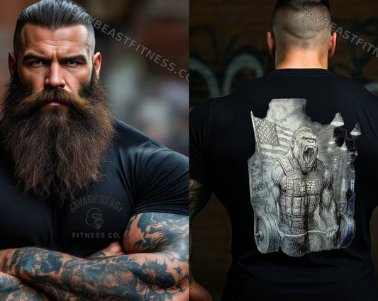 Warzone Gorilla Tee – Gym Is Peace with the Past